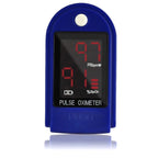 AccuMed CMS-50DL Finger Pulse Oximeter Blood Oxygen SpO2 Sports and Aviation Monitor - Blue