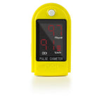 AccuMed CMS-50DL Finger Pulse Oximeter Blood Oxygen SpO2 Sports and Aviation Monitor - Yellow
