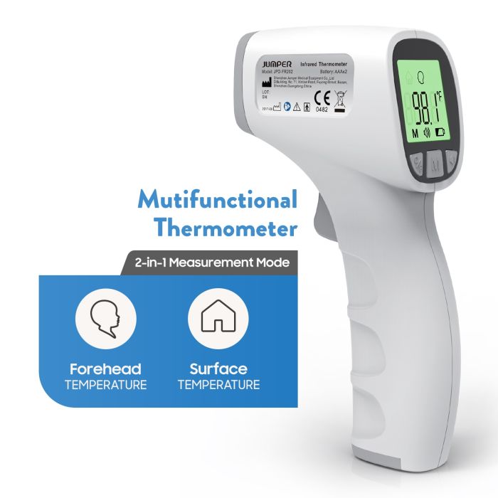 AccuMed Jumper Non-Contact Infrared Thermometer for Forehead (JPD-FR202) FDA Cleared