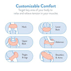 AccuMed Shiatsu Neck and Back Massager with Heat, Deep Kneading Massage for Back, Neck, Shoulders, Abs and Legs - Deep Tissue, Muscle Pain Relief - Office, Home & Car