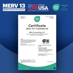 BNX TruFilter 20x25x1 MERV 13 Pleated Air Filter - Made in USA - Electrostatic Charged HVAC AC Furnace Filters - Removes Pollen, Mold, Bacteria, Smoke (4 Pack)