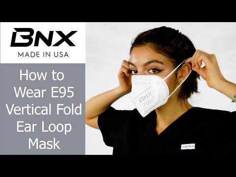 BNX 20-Pack KN95 Face Mask, Disposable Particulate KN95 Mask Made in USA, Protection Against Dust, Pollen and Haze (20 Pack) (Earloop) (Model: E95) Black, Size: Adult Large