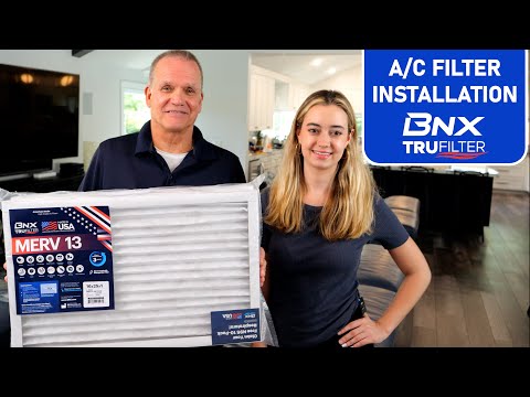 BNX TruFilter 20x25x1 MERV 13 Pleated Air Filter - Made in USA - Electrostatic Charged HVAC AC Furnace Filters - Removes Pollen, Mold, Bacteria, Smoke (4 Pack)