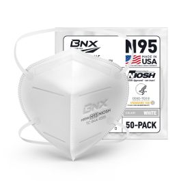 BNX N95 Mask NIOSH Certified MADE IN USA Particulate Respirator ...