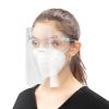 AccuMed 1-Pack Protective Face Shield with Glasses Frame, Fully Transparent Face Shield (1-count)