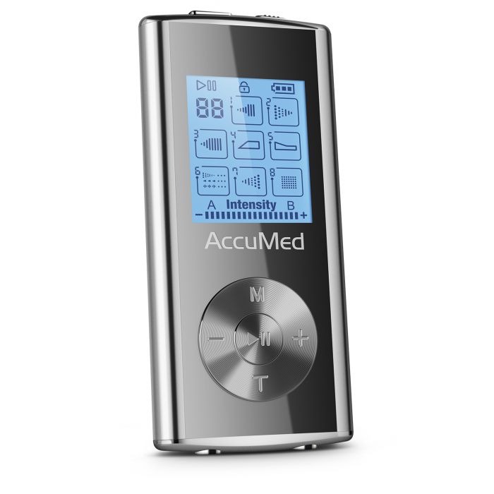 AccuMed AP212 Portable TENS Unit & Electronic Muscle Stimulator (EMS)  Machine for Physical Pain Management Relief