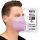 BNX 20-Pack KN95 E95 Protective Face Mask, Disposable Particulate Mask Made in USA, Protection Against Dust, Pollen and Haze, Violet (20 Pack) (Earloop) (Model: E95) Violet. Size: Adult Large