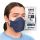 BNX 20-Pack KN95 Face Masks, Disposable Particulate KN95 Mask Made in USA, Tri-Fold Cup/Fish Style, Navy