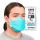 BNX 20-Pack KN95 Face Masks, Disposable Particulate KN95 Mask Made in USA, Tri-Fold Cup/Fish Style, Teal