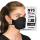 BNX N95 Mask Black NIOSH Certified MADE IN USA Particulate Respirator Protective Face Mask, Tri-Fold Cup/Fish Style, (10-Pack, Approval Number TC-84A-9362 / Model F95B) (Headband) Black