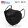 BNX 100-Pack KN95 Face Mask, Disposable Particulate KN95 Mask Made in USA, Protection Against Dust, Pollen and Haze (100 Pack) (Earloop) (Model: E95) Black
