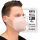 BNX 20-Pack KN95 E95 Protective Face Mask, Disposable Particulate Mask Made in USA, Protection Against Dust, Pollen and Haze, Violet (20 Pack) (Earloop) (Model: E95) Light Pink, Size: Adult Large